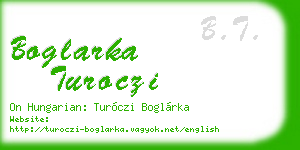 boglarka turoczi business card
